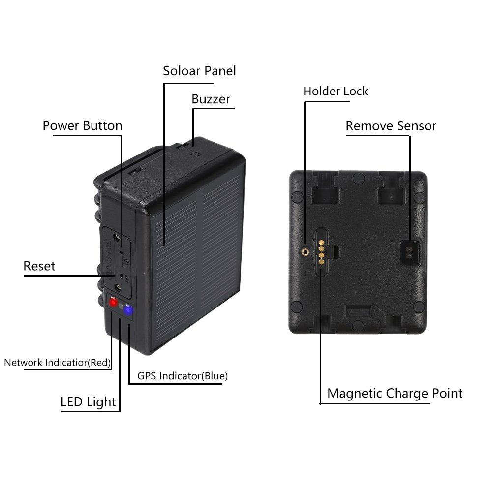 4G solar livestock animal gps tracking chip devices tracker for horses
